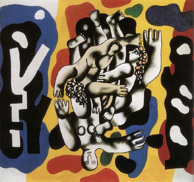 Fernard Leger The Diver in the yellow deep bottom china oil painting image